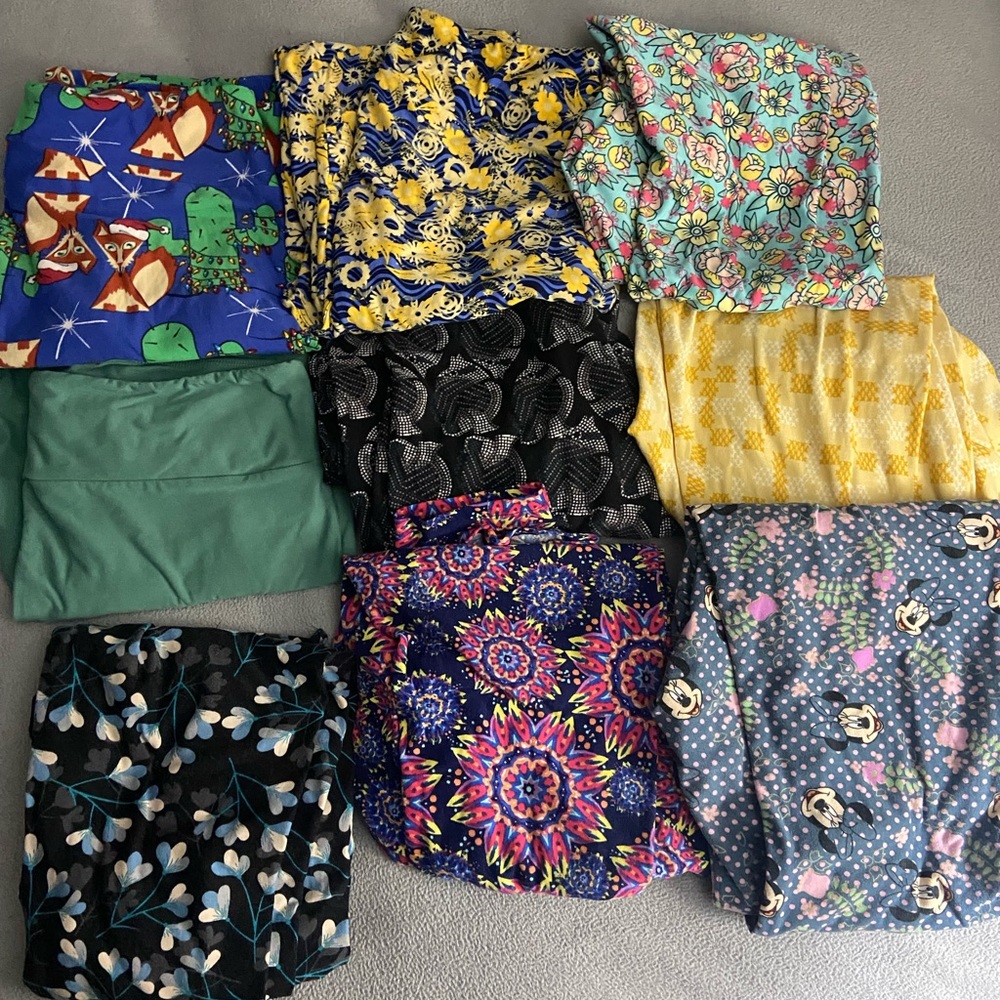 LuLaRoe leggings Lot of 9
